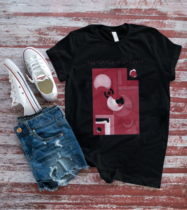 The Temple Of Wonders Abstract Geometric Red Circles And Shapes T-Shirt