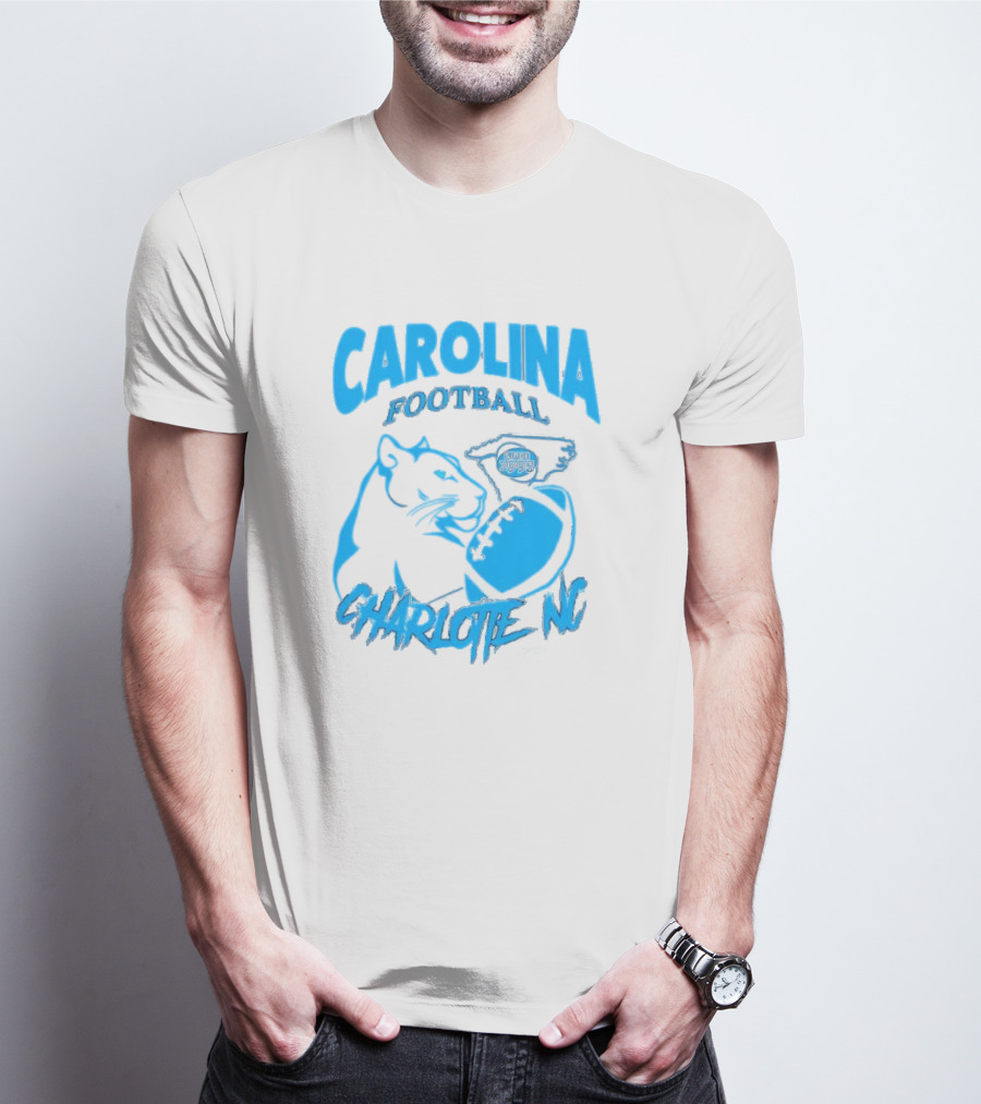 Carolina Football Since 1995 Charlotte NC Panther T-Shirt
