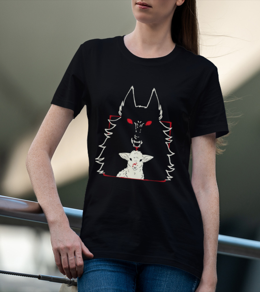 Duplicity By Morsusmania Wolf And Lamb Duality T-Shirt