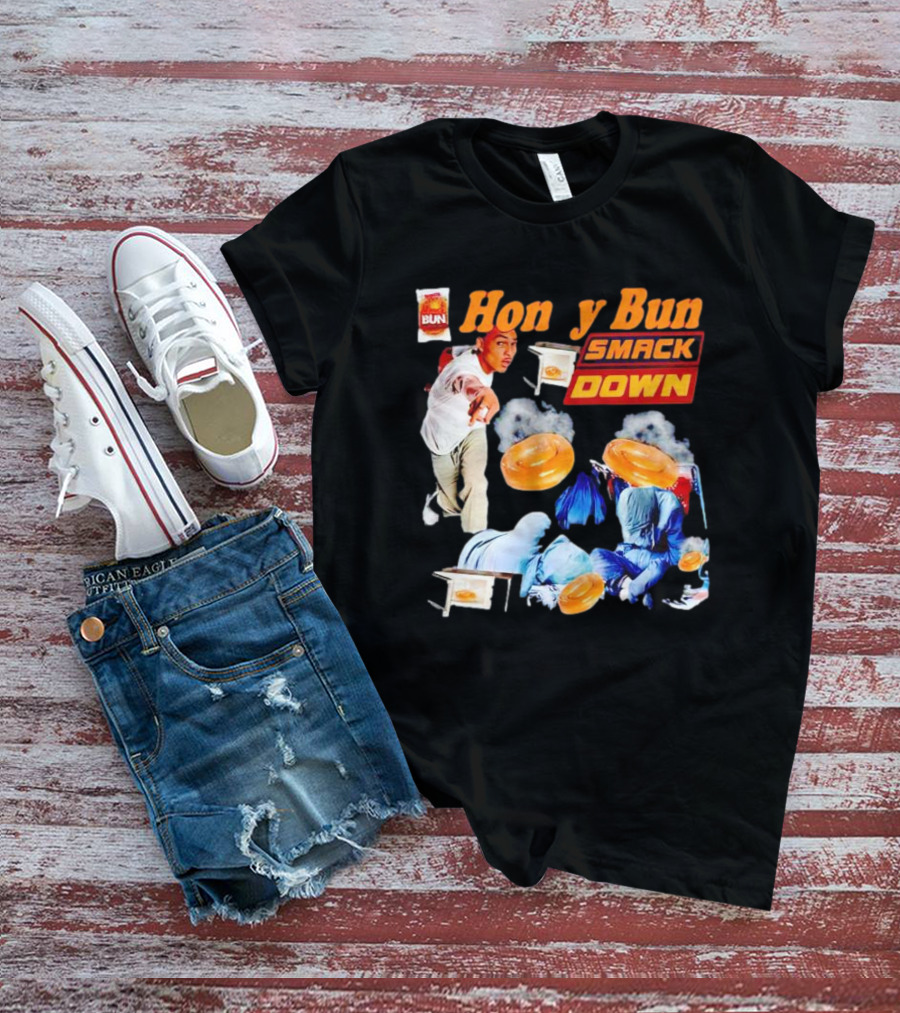 Honey Bun Smackdown Action Scene With Fighting Moves And Buns T-Shirt