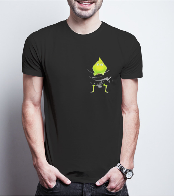 Grinch Peeking From Pocket T-Shirt