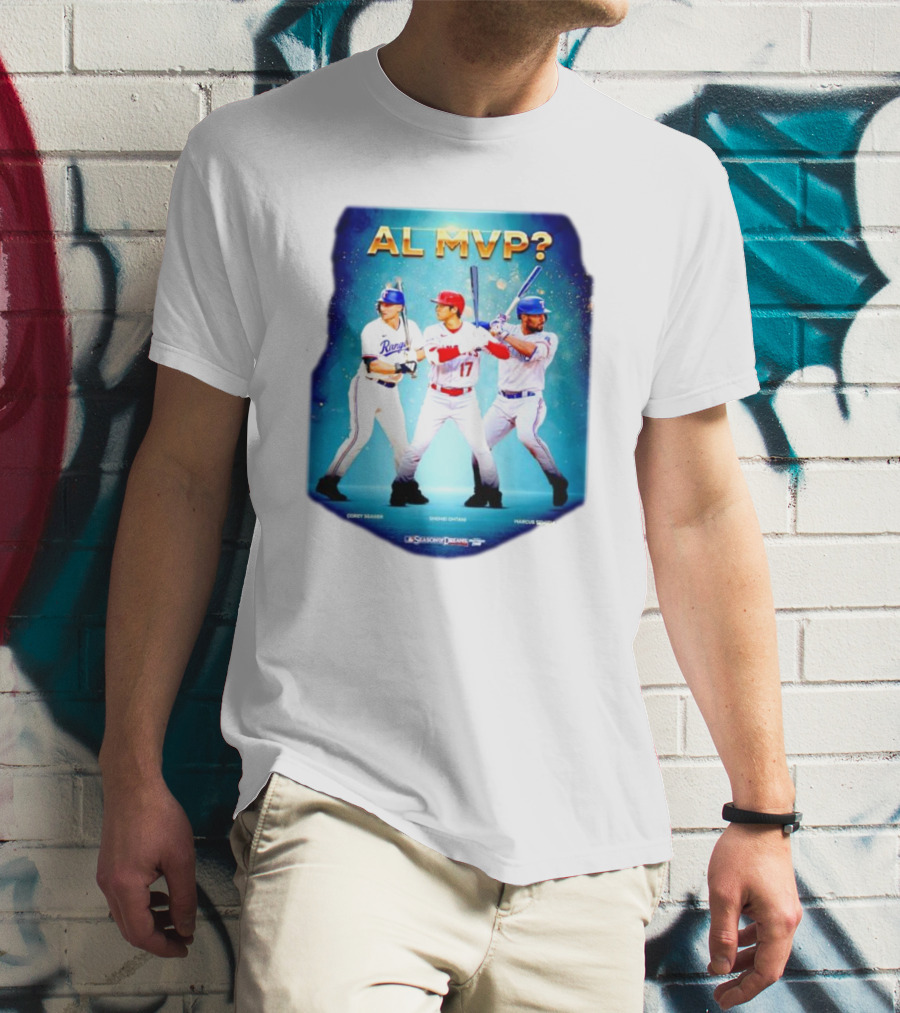 AL MVP Corey Seager Shohei Ohtani Marcus Semien Season Dreams T-Shirt