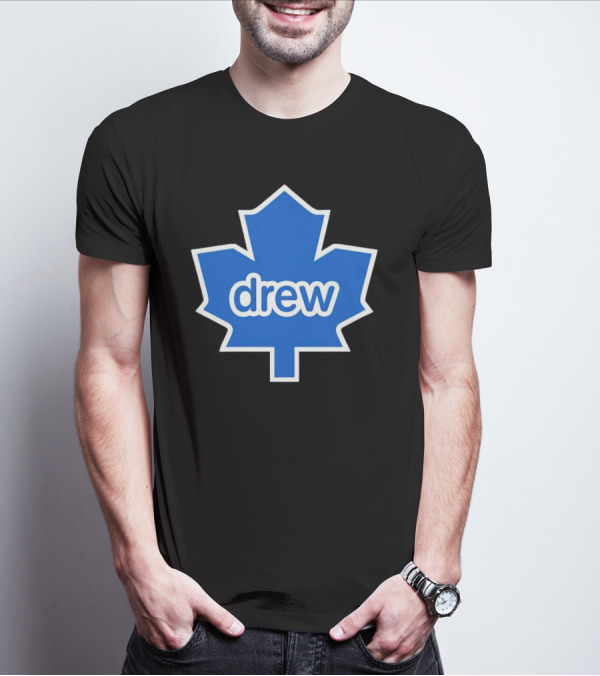 Toronto Maple Leaf Drew Logo Blue Leaf T-Shirt