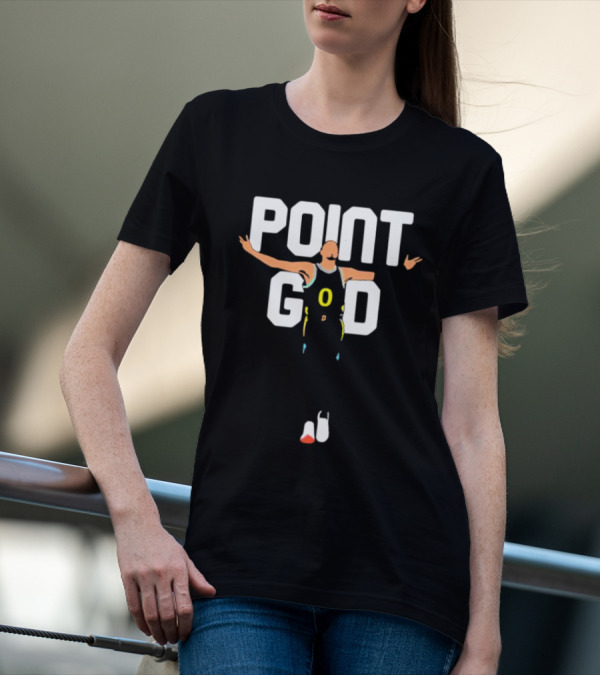 Point God Tyrese Haliburton Basketball Pose T-Shirt