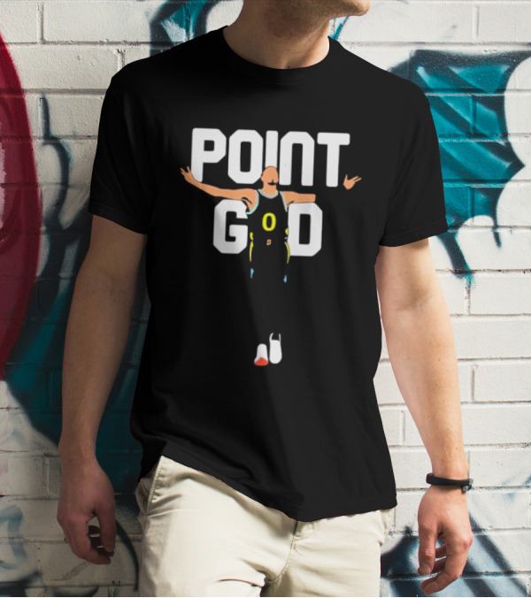 Point God Tyrese Haliburton Basketball Pose T-Shirt