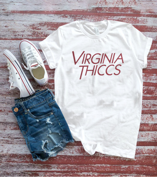 Virginia Thiccs Stranger Things Font T-Shirt
