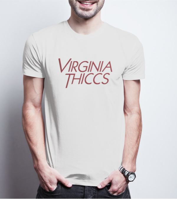 Virginia Thiccs Stranger Things Font T-Shirt