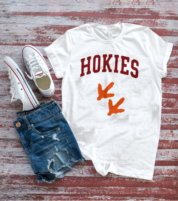 Hokies With Orange Footprints T-Shirt