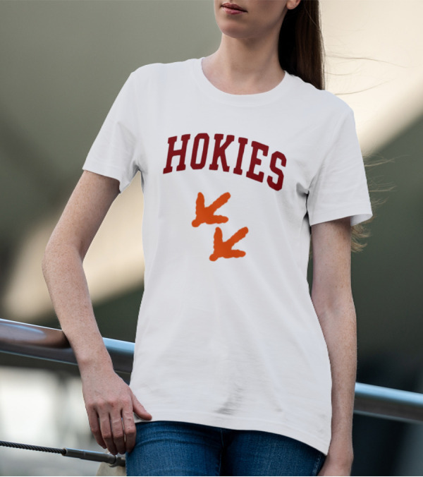 Hokies With Orange Footprints T-Shirt