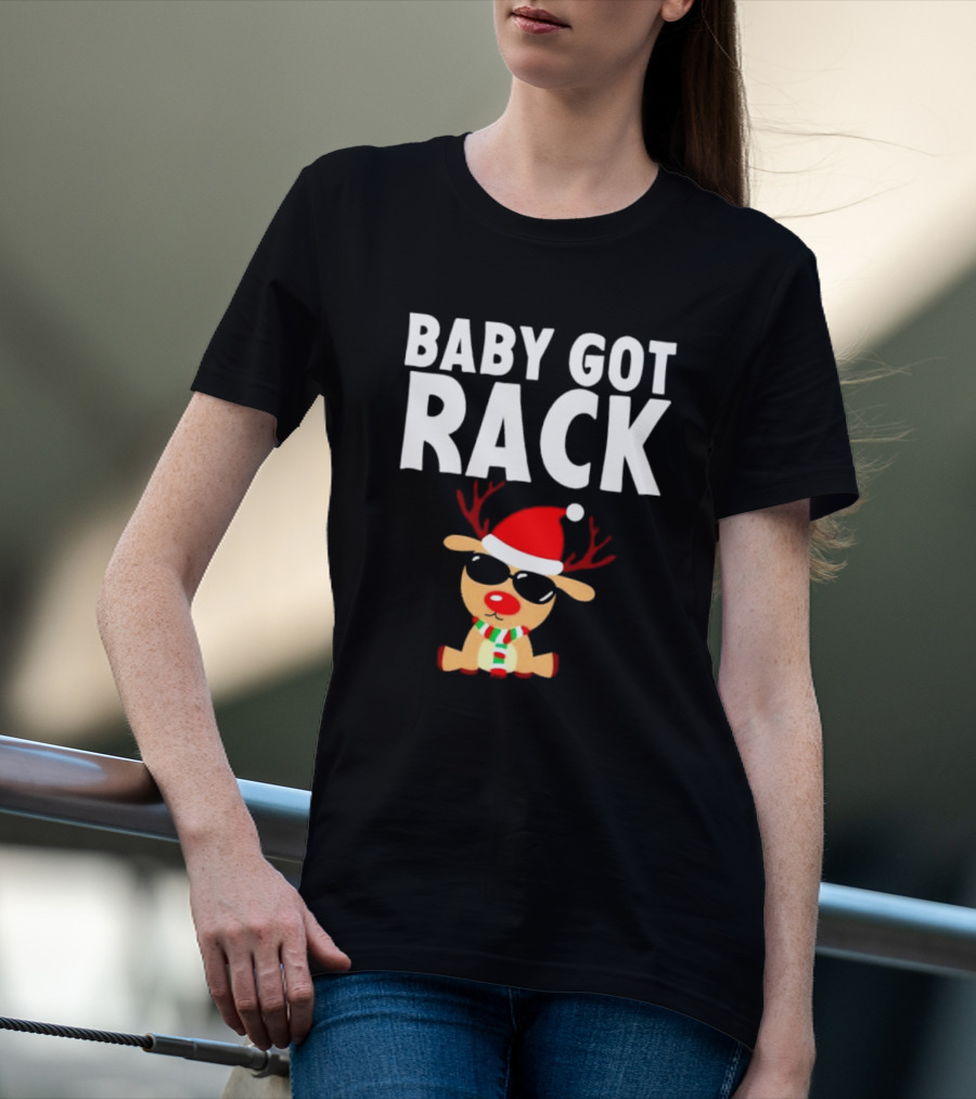 Baby Got Rack Reindeer Christmas T-Shirt