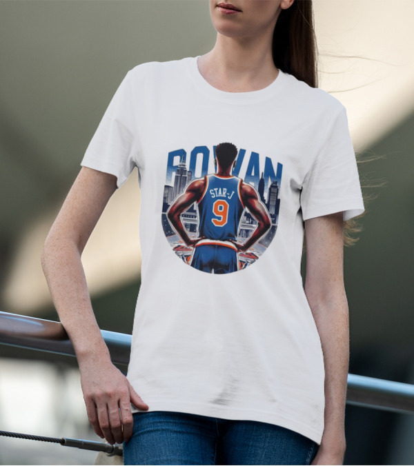 Rowan Star J 9 Basketball Urban Skyline T-Shirt