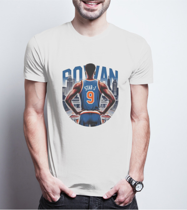 Rowan Star J 9 Basketball Urban Skyline T-Shirt