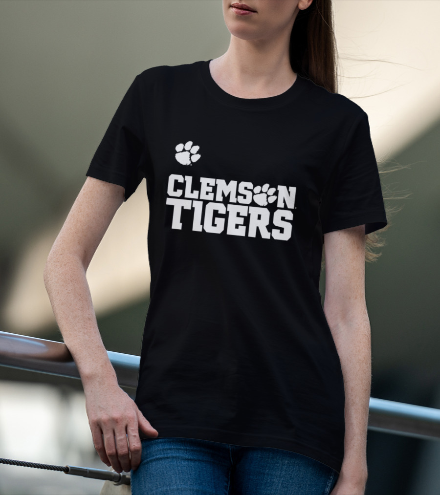Clemson Tigers Logo Paw T-Shirt
