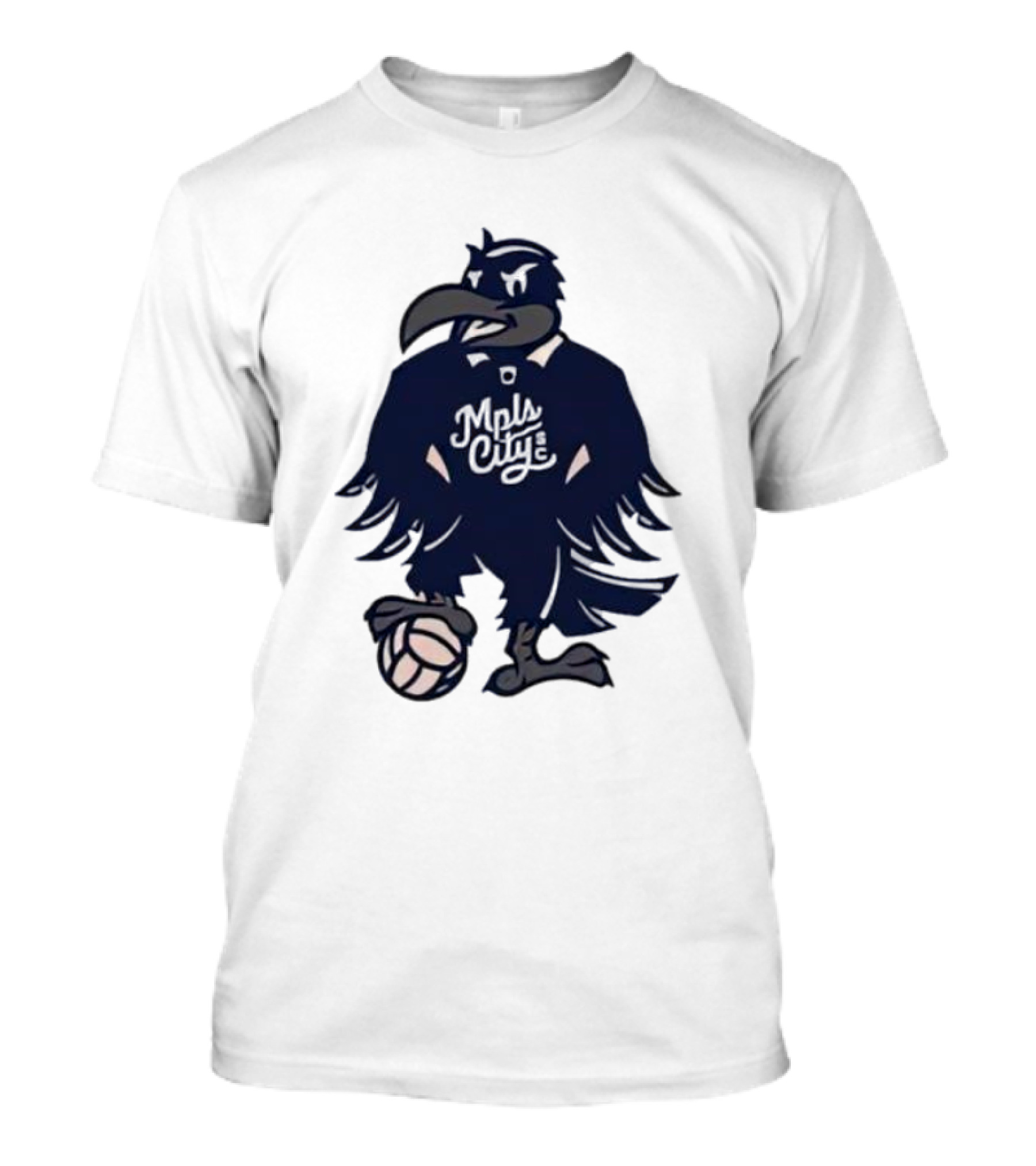 Mpls City Soccer Schmitty The Crow T-Shirt