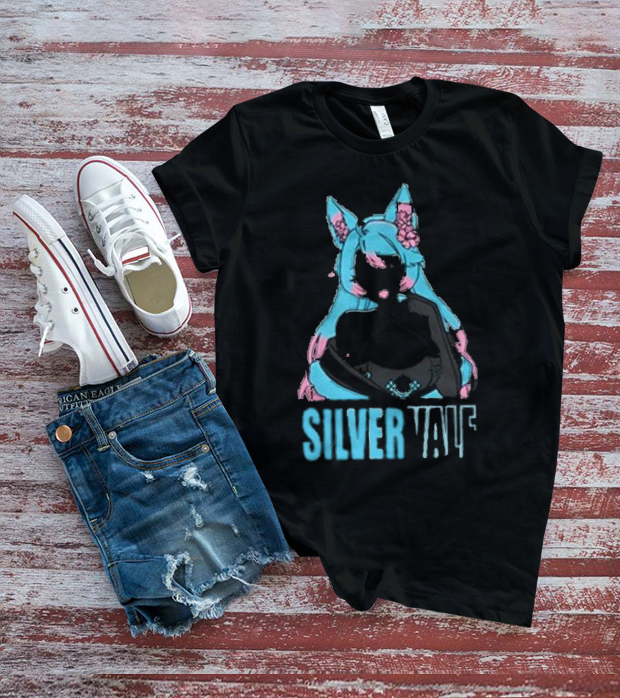 Silvervale Pastel Pop Anime Cat Ear Character T-Shirt