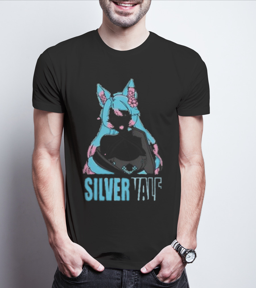 Silvervale Pastel Pop Anime Cat Ear Character T-Shirt