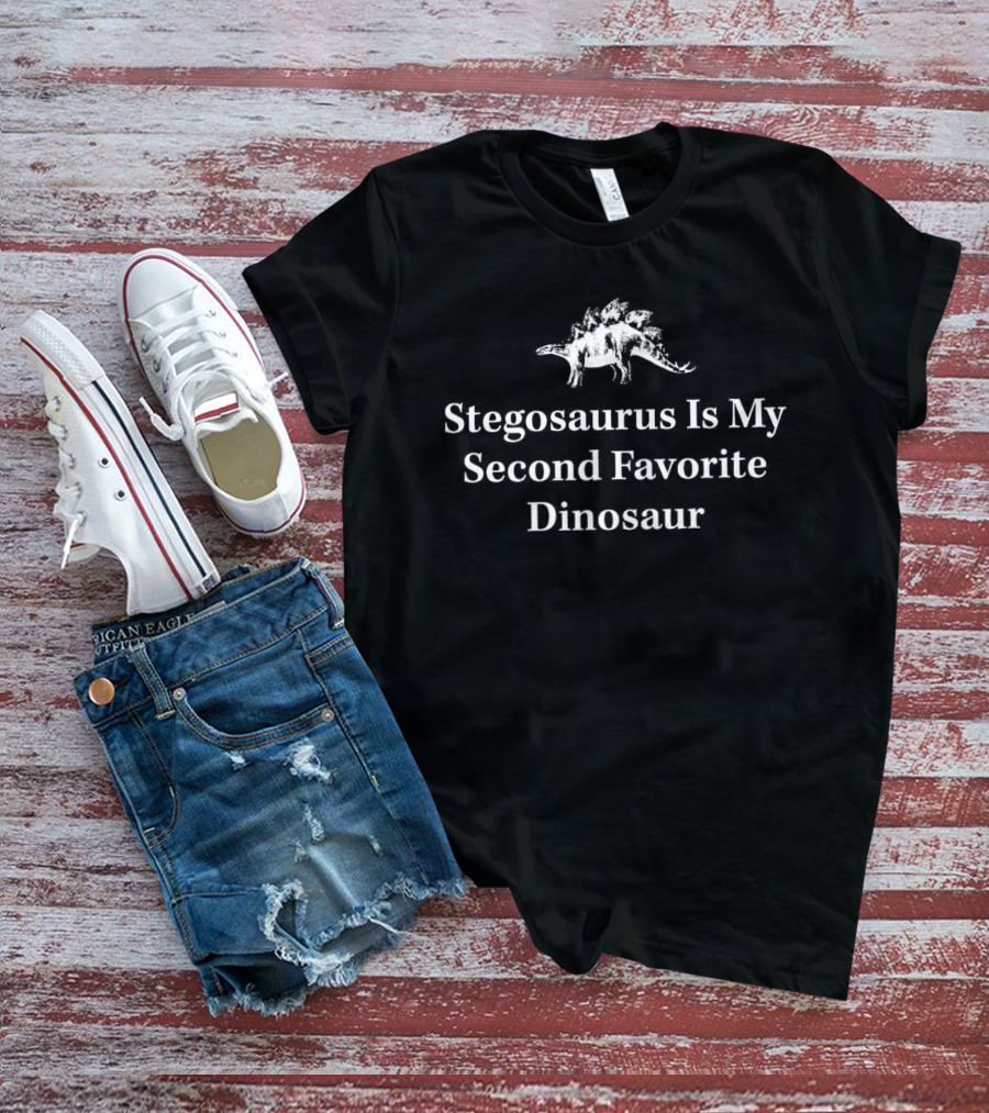 Stegosaurus Is My Second Favorite Dinosaur T-Shirt