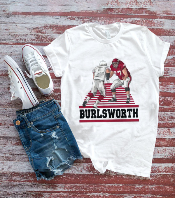 Burlsworth Number 77 Football Player In Action Against Opponent T-Shirt
