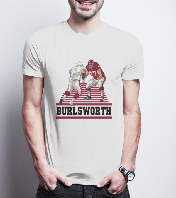 Burlsworth Number 77 Football Player In Action Against Opponent T-Shirt