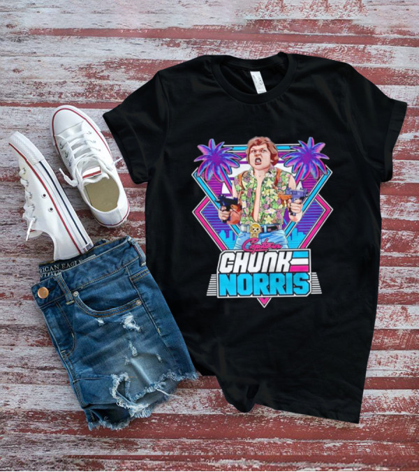 Chunk Norris Captain Miami Retro Adventure 80s T-Shirt
