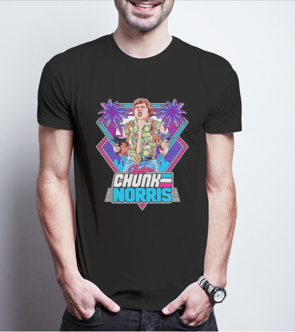 Chunk Norris Captain Miami Retro Adventure 80s T-Shirt