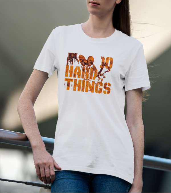 Do Hard Things Archery Bow And Arrow Drawing T-Shirt