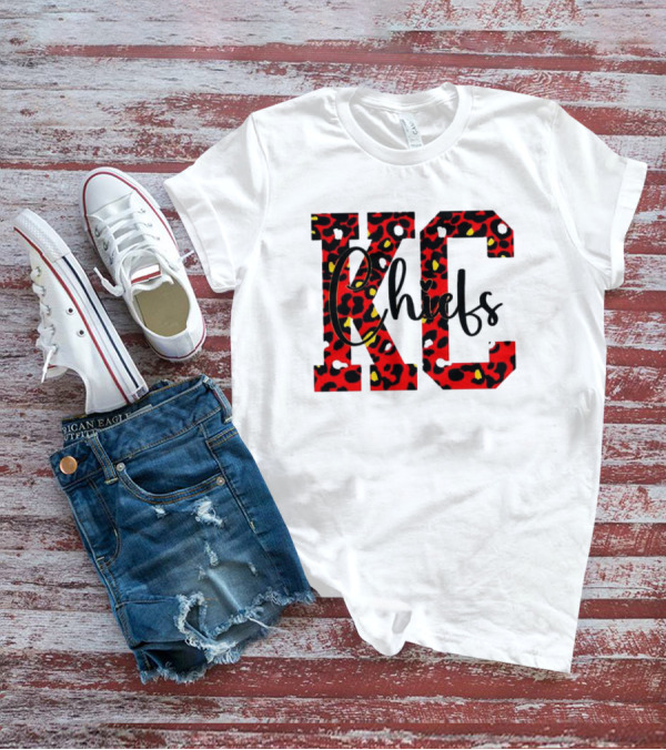 KC Chiefs Leopard Print T-Shirt