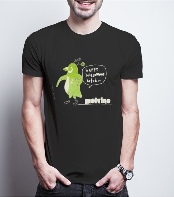 Melvins Happy Halloween Bitch Green Bird Costume T-Shirt