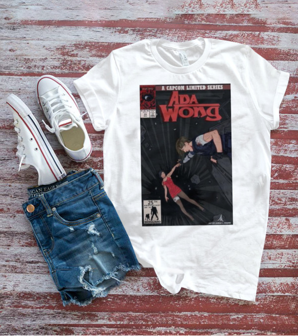 Ada Wong Biohazard 25th Anniversary Capcom Limited Series Comic Issue T-Shirt