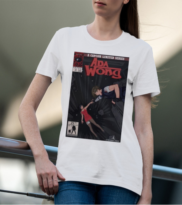 Ada Wong Biohazard 25th Anniversary Capcom Limited Series Comic Issue T-Shirt