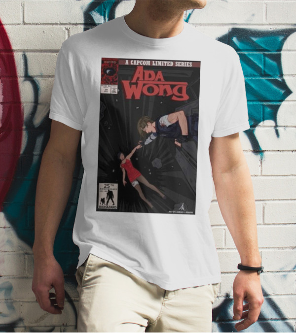 Ada Wong Biohazard 25th Anniversary Capcom Limited Series Comic Issue T-Shirt