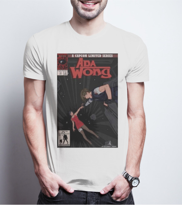 Ada Wong Biohazard 25th Anniversary Capcom Limited Series Comic Issue T-Shirt