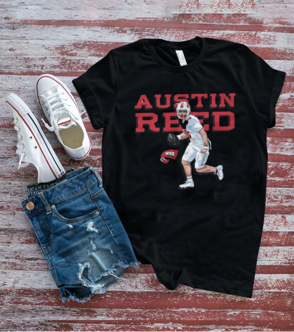 Austin Reed WKU Football Player Graphic With Helmet T-Shirt
