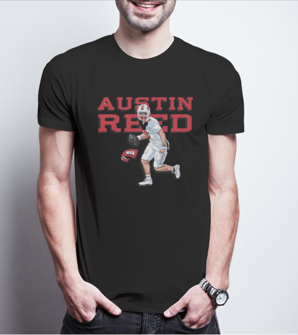 Austin Reed WKU Football Player Graphic With Helmet T-Shirt