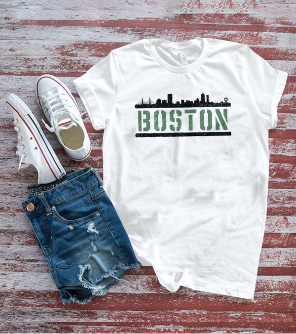 Boston Skyline Cityscape Building T-Shirt
