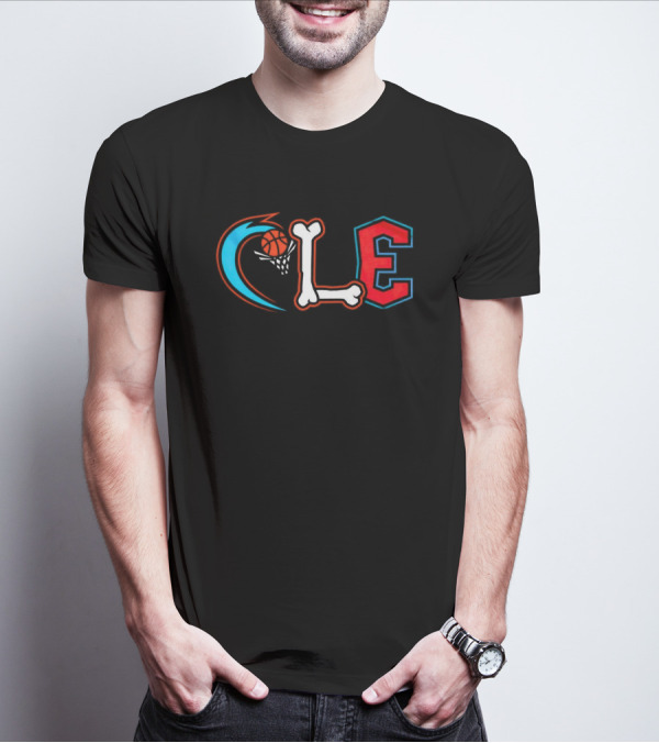 Cleveland Cavaliers CLE Basketball Bone T-Shirt