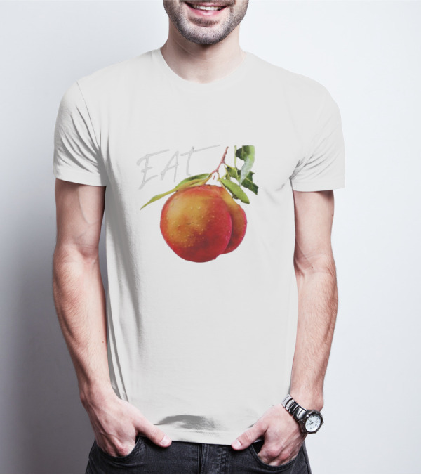 EAT Juicy Peaches With Dewy Leaves T-Shirt