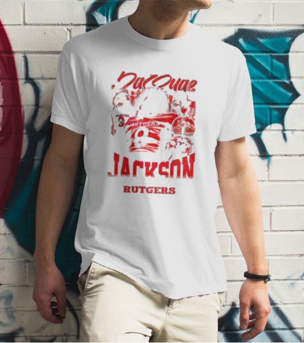 JaQuae Jackson Rutgers Vintage Football Number 9 T-Shirt