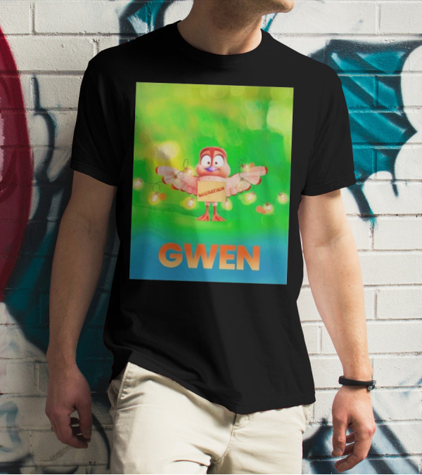 Migration Gwen Festive Bird Animation T-Shirt