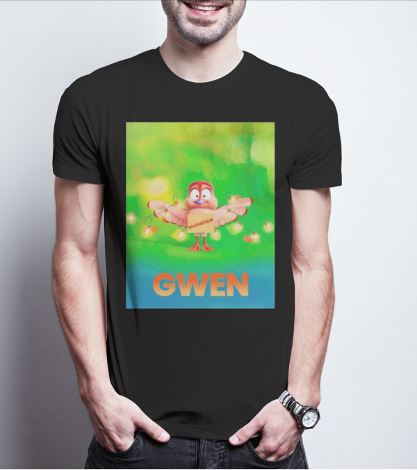 Migration Gwen Festive Bird Animation T-Shirt