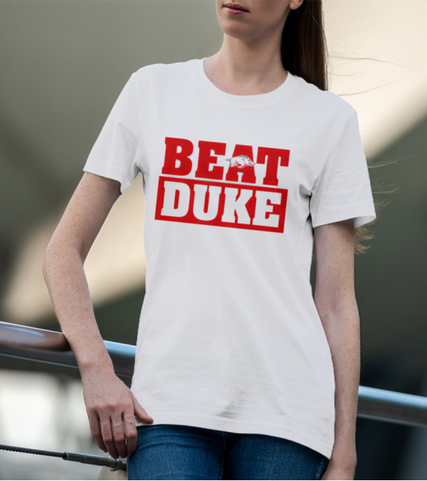 Arkansas Razorbacks Beat Duke Red T-Shirt