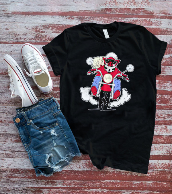 Arkansas Razorbacks Mascot Riding Motorcycle With Passenger T-Shirt