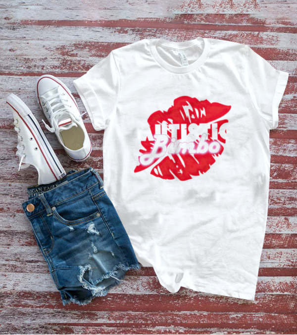 Autistic Bimbo Bold Red Lips T-Shirt