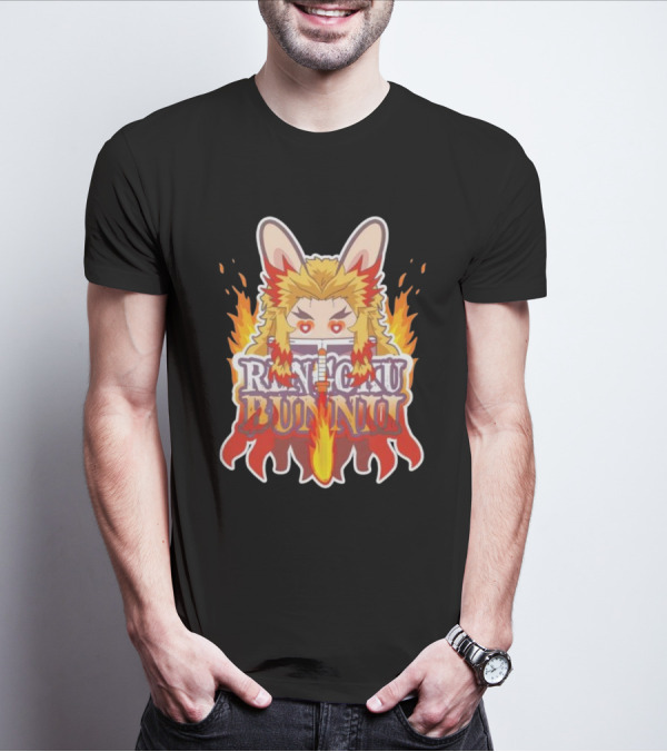 Bunnii Gang Rengoku Bunnii Fire Ears T-Shirt