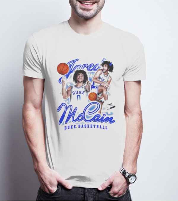 Jared McCain Duke Basketball Player With Ball T-Shirt