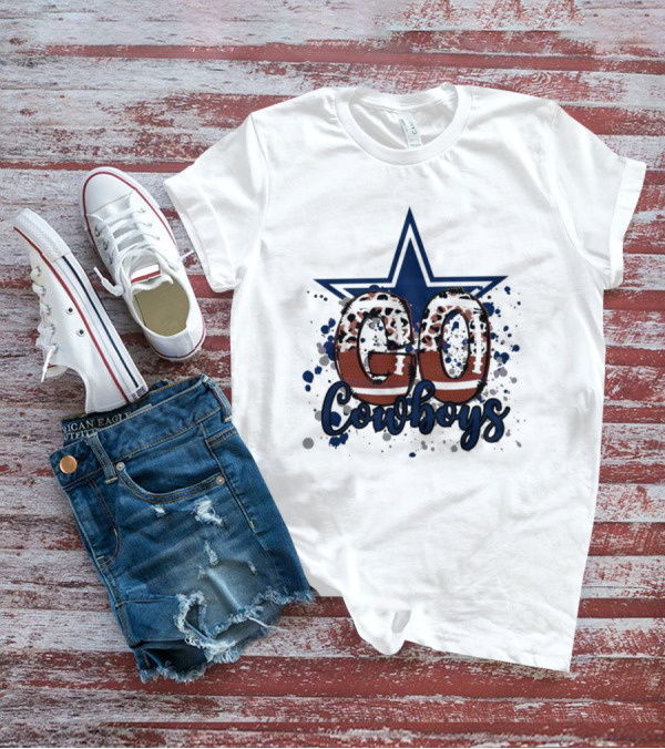 Go Cowboys Leopard Star T-Shirt