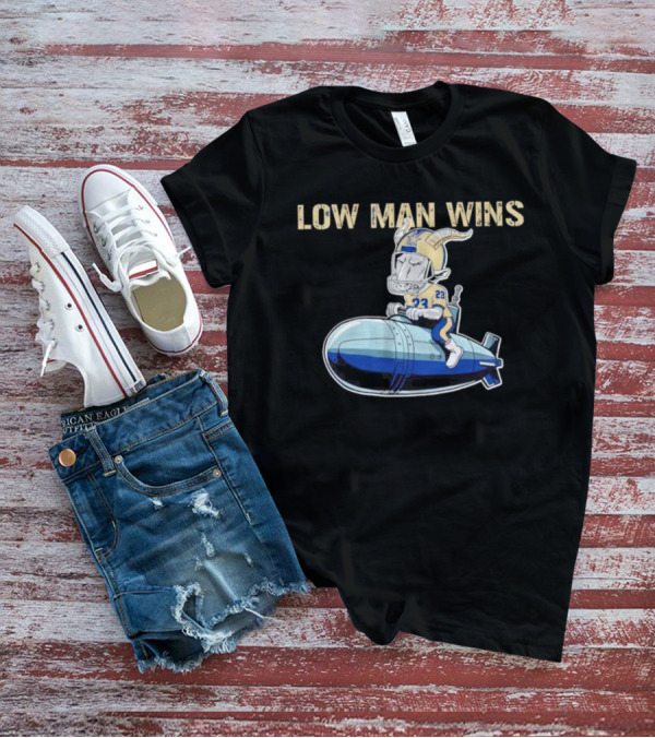 LOW MAN WINS 23 Viking Riding Bomb T-Shirt