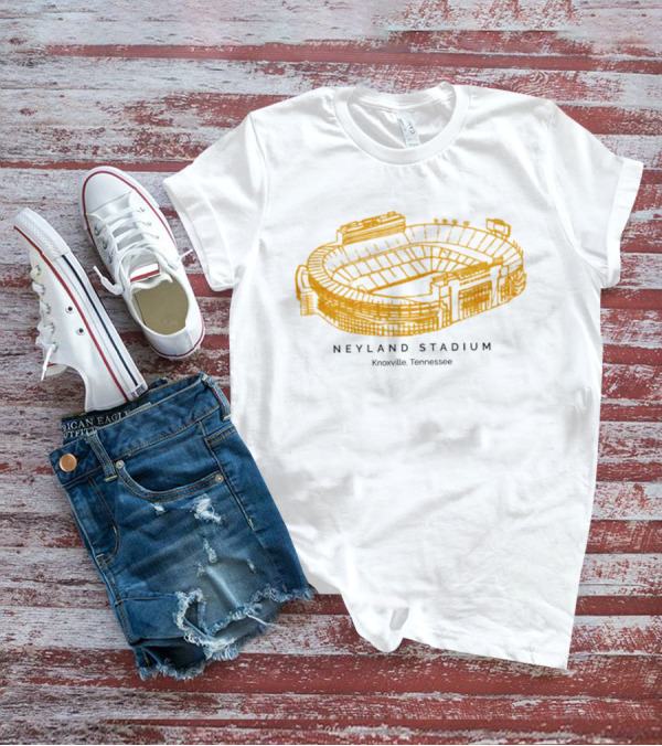 Neyland Stadium Knoxville Tennessee Volunteers Stadium Sketch T-Shirt
