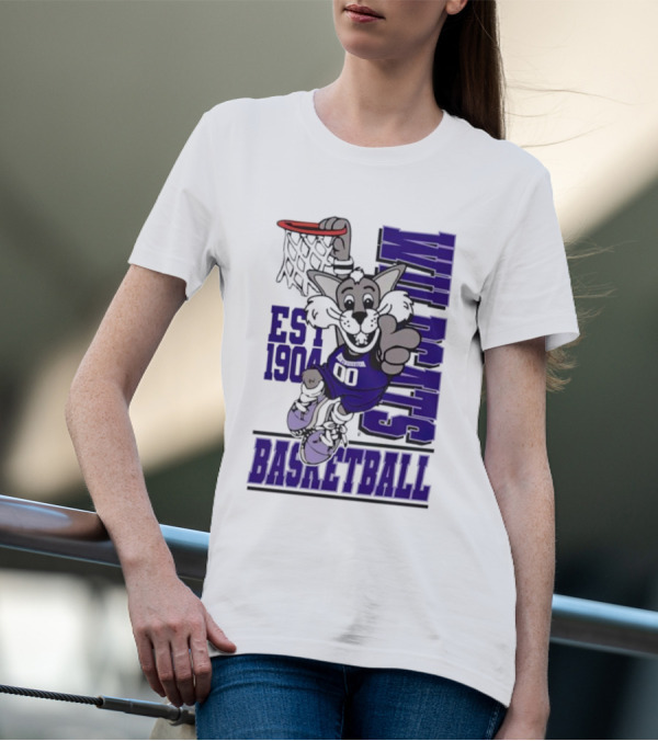Northwestern Wildcats Basketball Willie Dunk Est 1904 T-Shirt