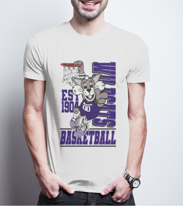 Northwestern Wildcats Basketball Willie Dunk Est 1904 T-Shirt